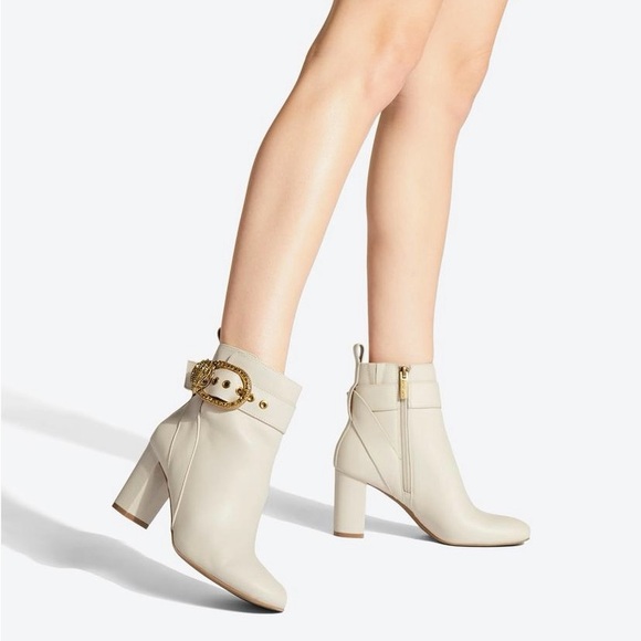 Kurt Geiger London Leather Buckle Eagle Head Ankle Booties - Picture 3 of 15